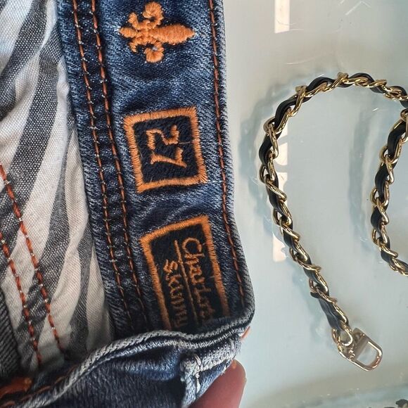 Rock Revival Charlotte Skinny Jeans Size 27 Bling Sequin Pockets - Picture 4 of 7